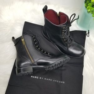 Marc Jacobs Womens Black Lace Boots 36.5